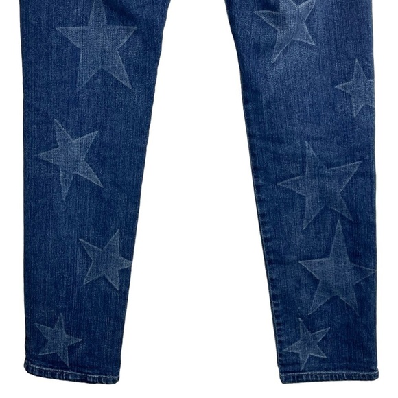 STELLA MCCARTNEY FADED STAR BLUE CROPPED SKINNY JEANS - Picture 8 of 16